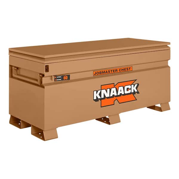 60 in. W x 24 in. L x 28 in. H, Steel Jobsite Tool Storage Chest with Lock