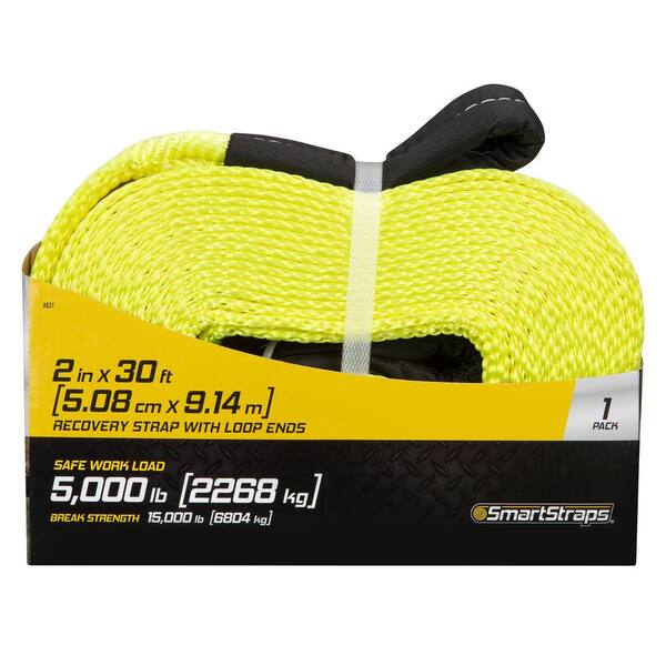 SmartStraps 30 ft. 5,000 lb. Working Load Limit Yellow Recovery
