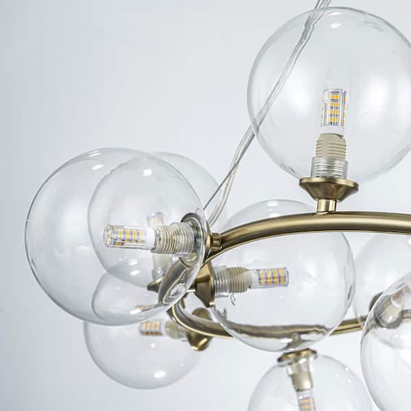 Harvey 18-Light Modern Charming Brushed Gold Chandelier