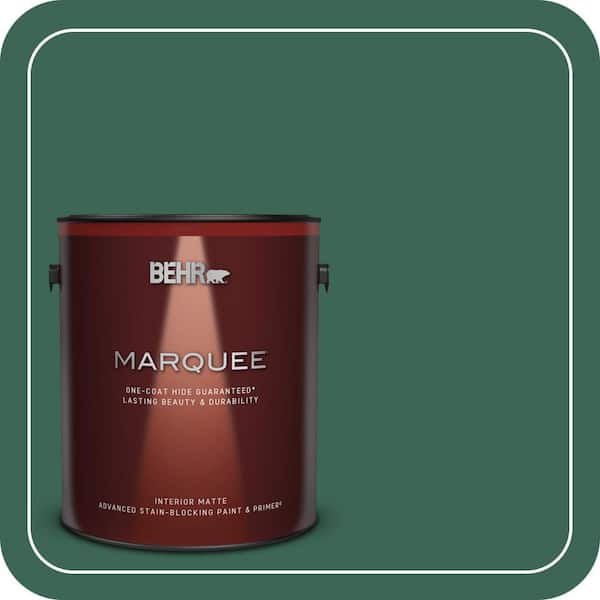 BEHR MARQUEE 1 gal. #480D-7 Isle of Pines Matte Interior Paint & Primer