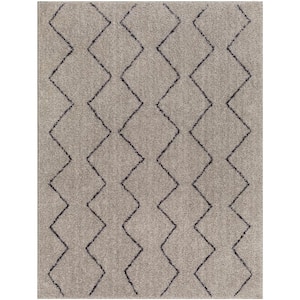 Lykke Taupe Moroccan 3 ft. x 4 ft. Machine-Washable Indoor Area Rug