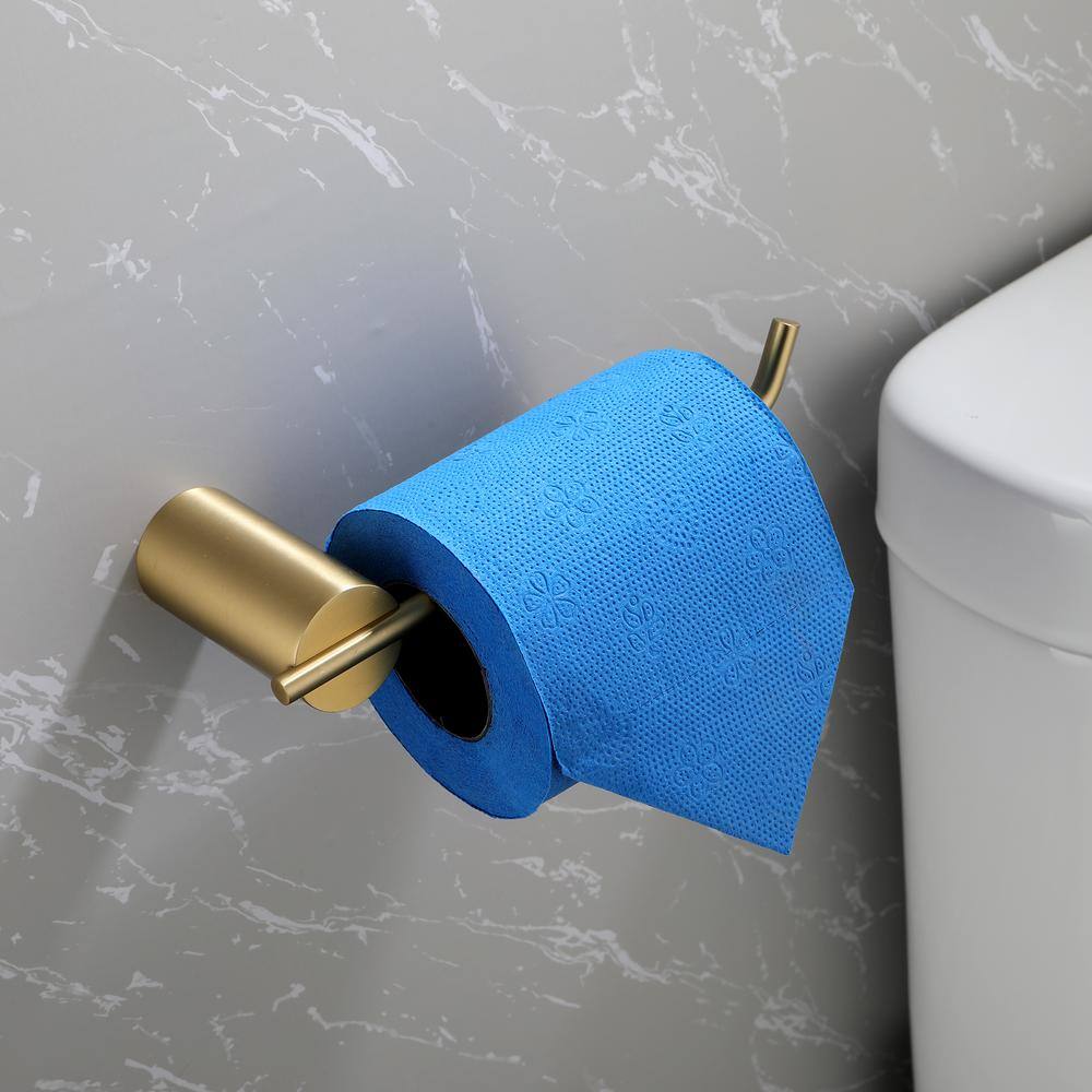 Brushed Gold Stainless Steel 4-Piece Bathroom Hardware Set