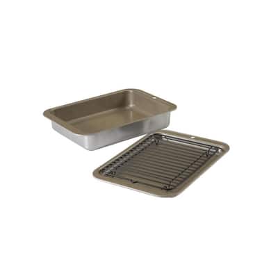 Nonstick Compact Ovenware 3 Pc Broil and Bake Set
