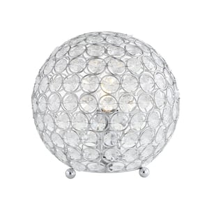 Gemma 8.25 in. Clear Acrylic/Metal LED Table Lamp