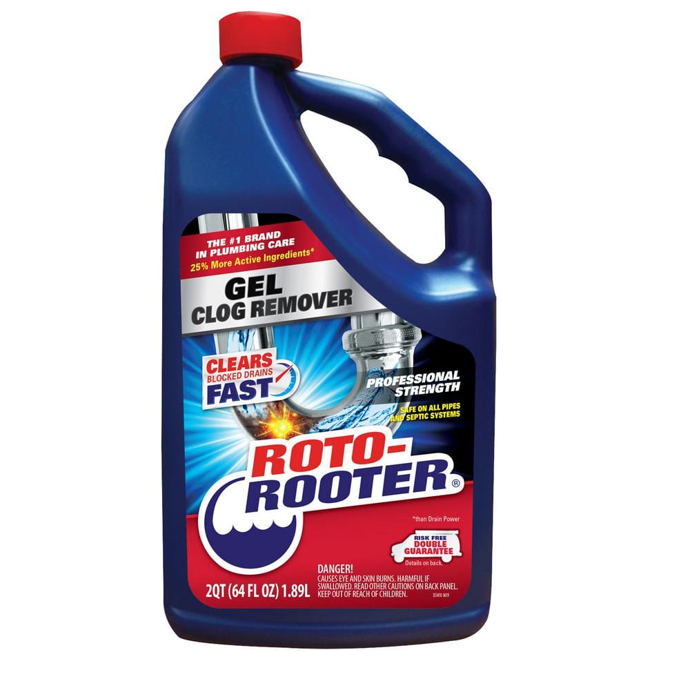 Roto Rooter 64 Oz Drain Gel Clog Remover Maximum Strength 351404 The 