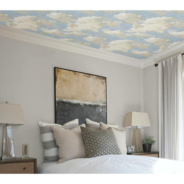 Custom Wallpaper Sky Clouds Cherry Blossoms Ceiling Mural  BVM Home