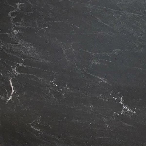 STONEMARK 3 in. x 3 in. Granite Countertop Sample in Black Mist Antiqued