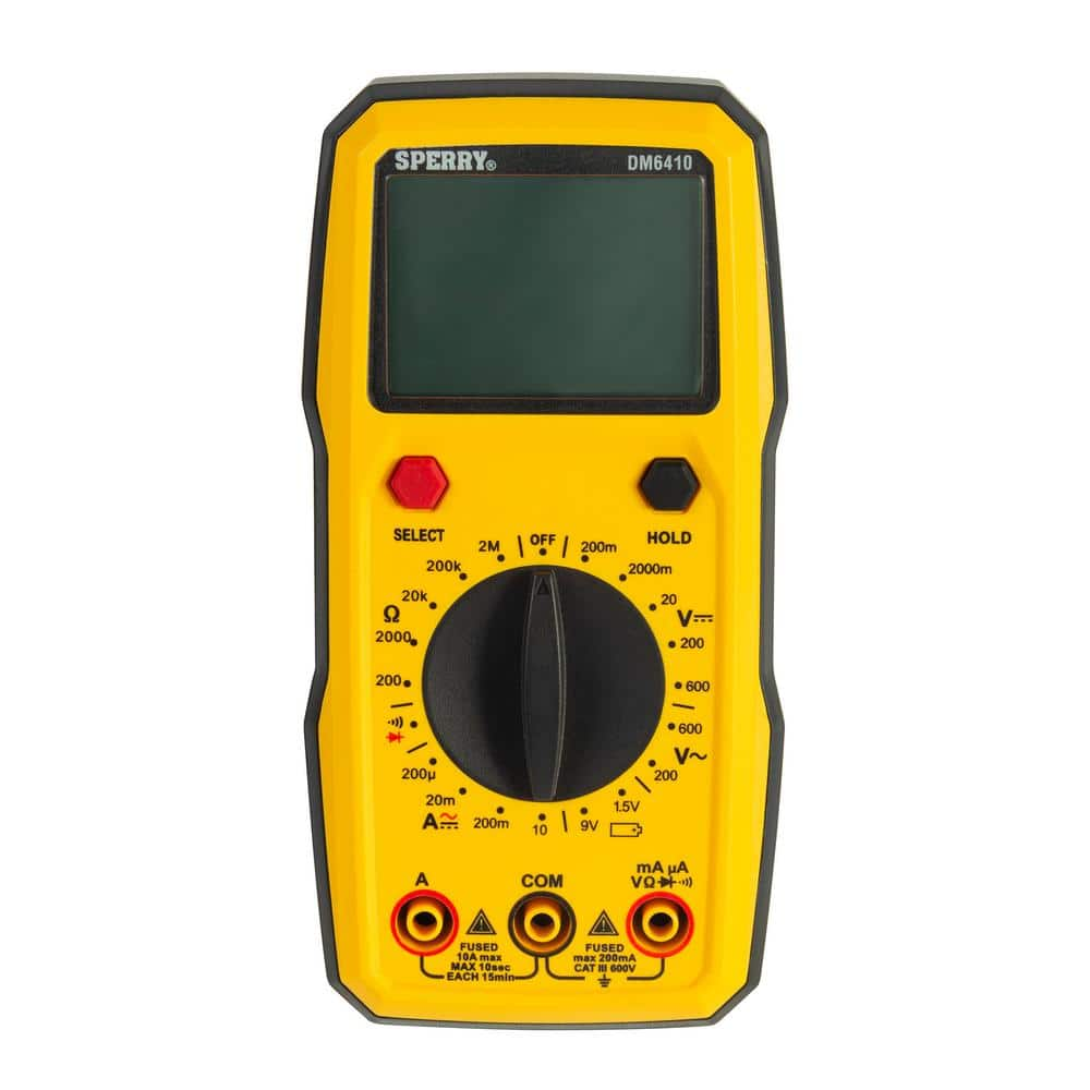 Sperry 8 in. Function Manual Ranging Digital Multi-Meter