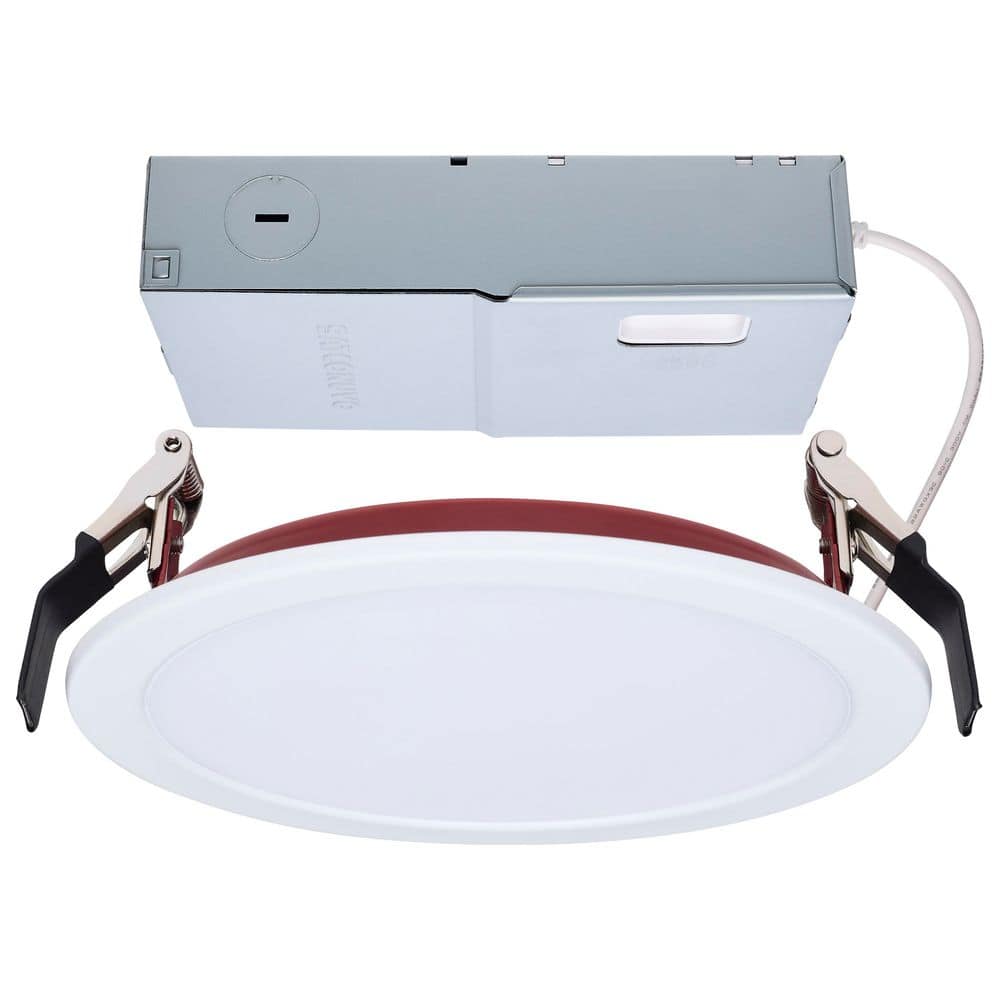 6 in. 13-Watt Fire Rated Adjustable CCT Dimmable Direct Wire Round Slim Integrated LED Recessed Trim Light 120-277 Volts price history on PriceWatchPro