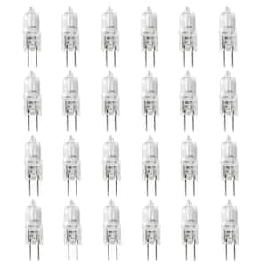20-Watt Bright White (2800K) T3 G4 Bi-Pin Base Dimmable Landscape Garden Halogen Light Bulb (24-Pack)
