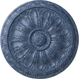 15-3/4 in. x 5/8 in. Kirke Urethane Ceiling Medallion (Fits Canopies upto 3-3/4 in.), Americana Crackle