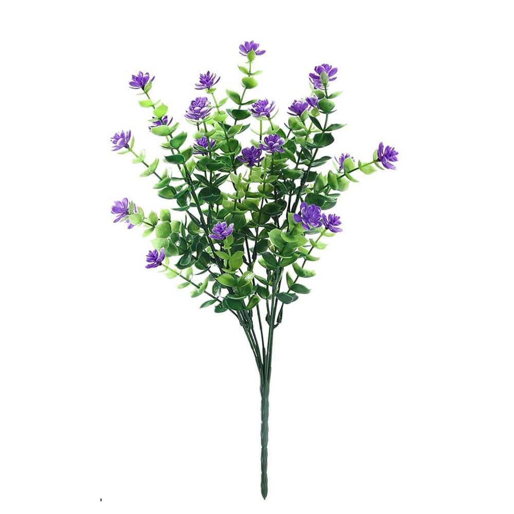 15 in. Purple Indoor/Outdoor Artificial Lavender Flower