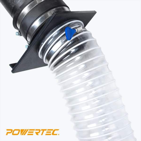 3 in. x 10 ft. PVC Flexible Dust Collection Hose in Clear