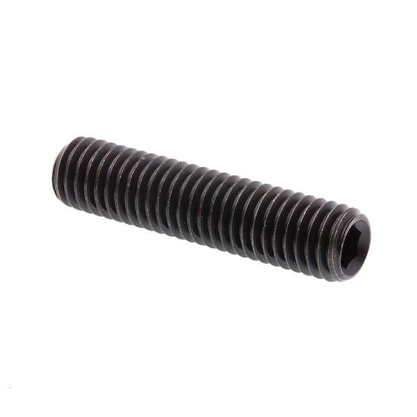 Prime-Line M8-1.25 x 35 mm Metric Black Oxide Coated Steel Set Screws (10-Pack)