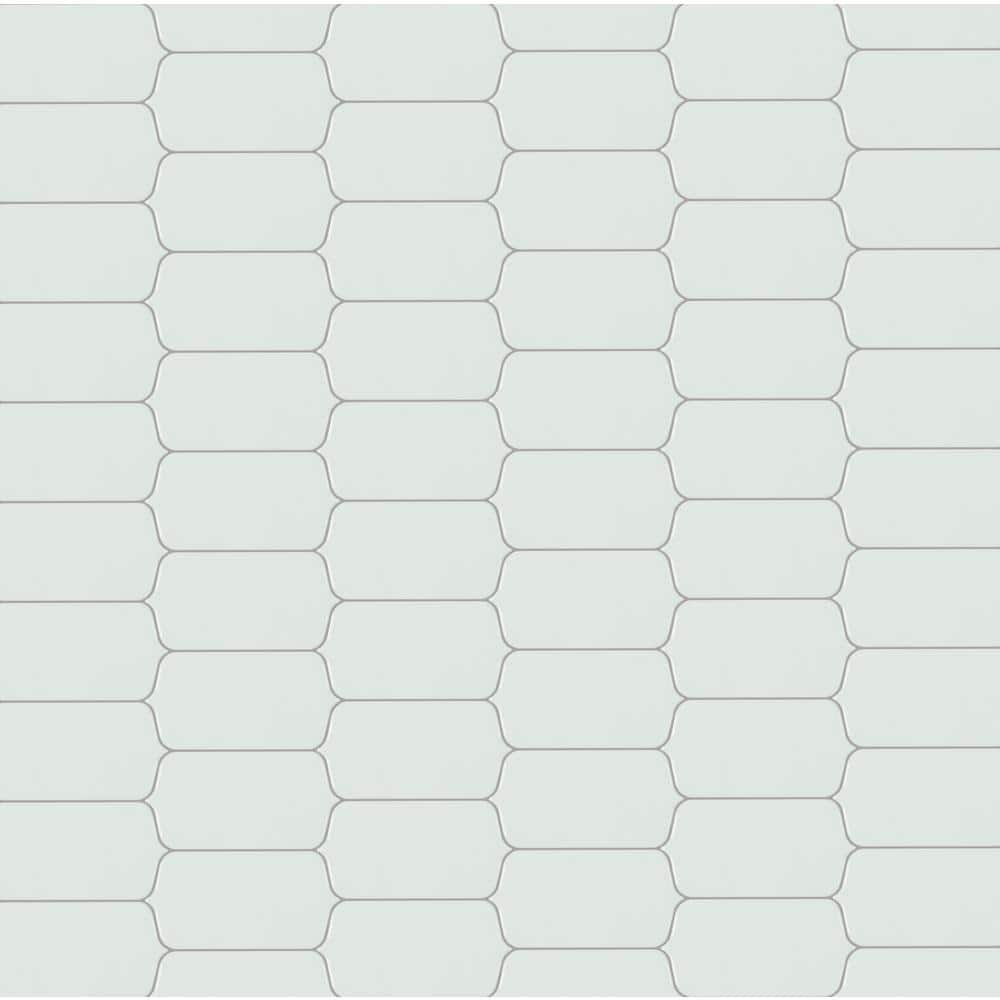 Victorian Blanco Picket 4 in. x 8 in. Glossy Ceramic Patterned Look Wall Tile (10 sq. ft. /Case) price history on PriceWatchPro