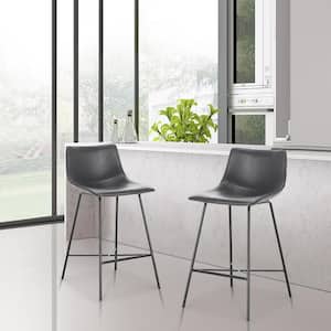 Paxton 24 in. Grey Counter Stool (Set of 3)