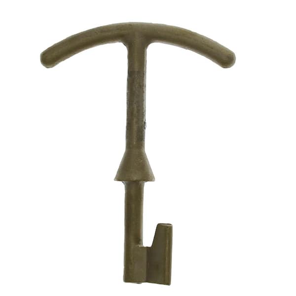 JONES STEPHENS Brass Water Meter Box Lid Key M07-001 - The Home Depot