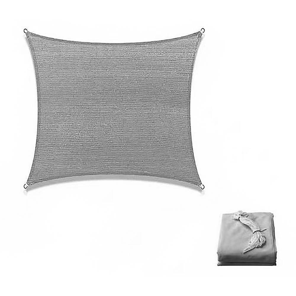 Graphite Grey 12' x 12' Square UV Blocking Sun Shade Sail