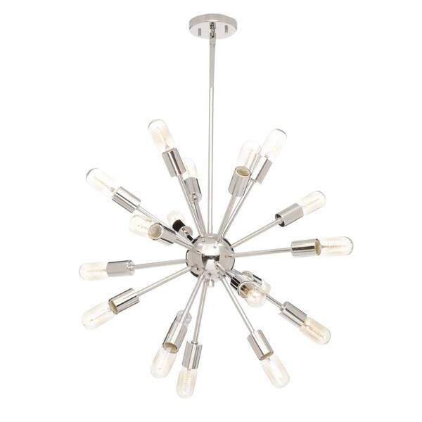 Decor Living Sputnik 18 Light Polished Nickel Chandelier 751c 32 Decor Living Sputnik 18 Light Polished, Decor Living 18 Light Chandelier Costco