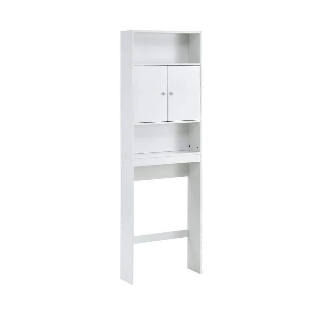 25 in. W x 7.9 in. D x 77 in. H Bathroom White Linen Cabinet