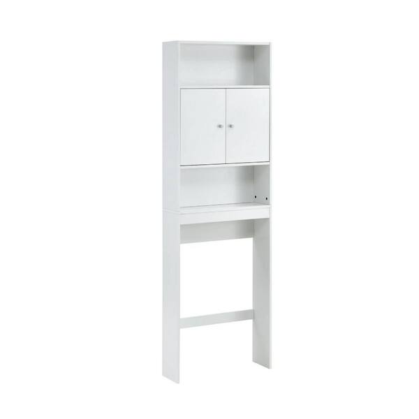 Unbranded 25 in. W x 7.9 in. D x 77 in. H Bathroom White Linen Cabinet