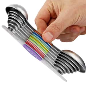 Stackable Magnetic Measuring Spoon Set of 8 - Multicolor
