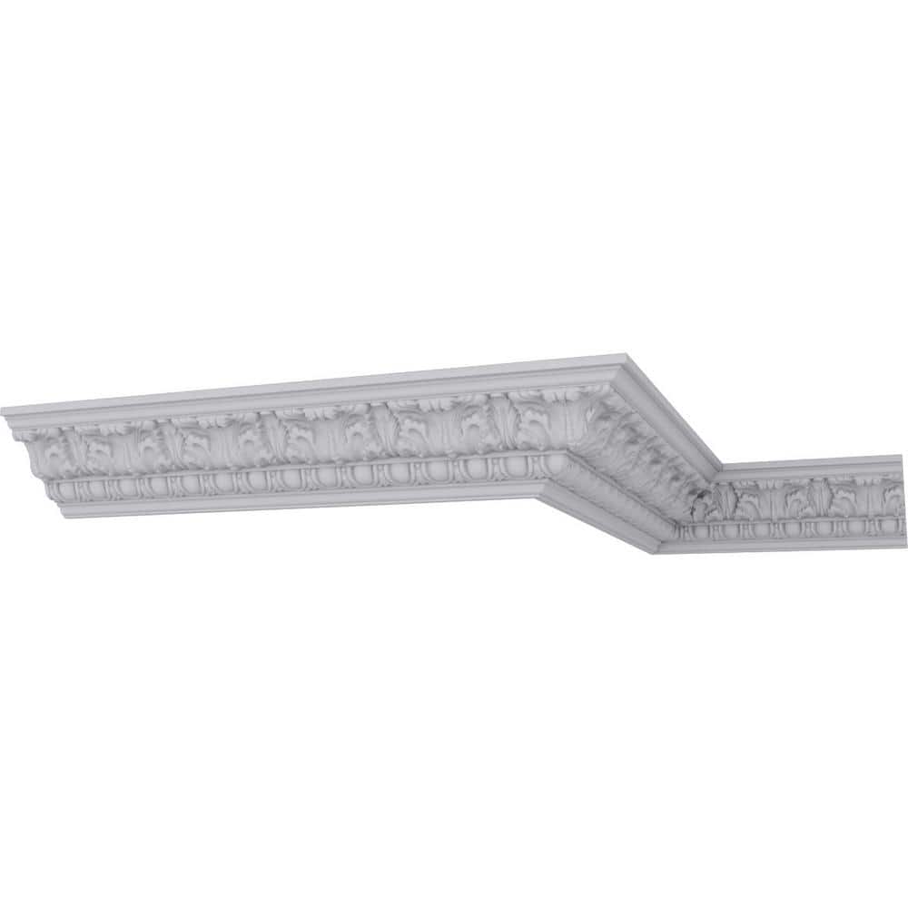 4 1/2"H x 3 7/8"P x 6"F x 94 1/2"L Colton Egg & Dart Acanthus Crown Moulding