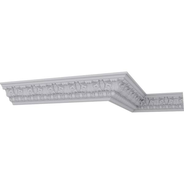 Ekena Millwork 3-7/8 in. x 4-1/2 in. x 94-1/2 in. Polyurethane Colton Crown Moulding