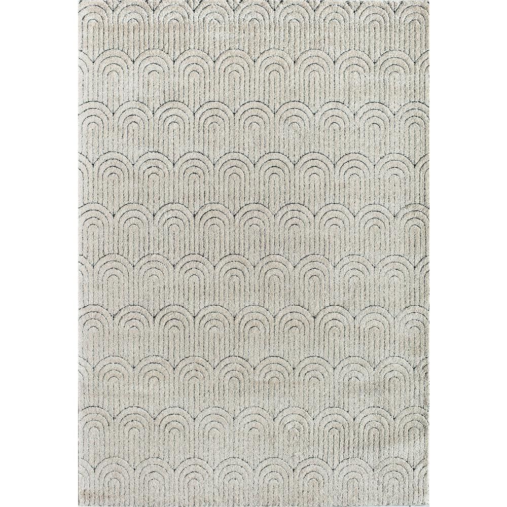 CosmoLiving by Cosmopolitan Cadence Sandstone Beige 5 ft. x 7 ft. Area Rug