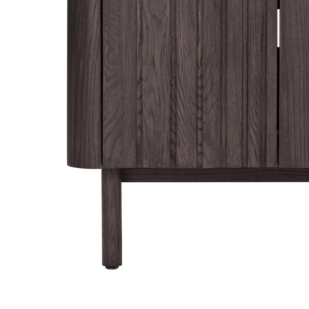 Blakely 60'' Dark Brown Oak Double Bathroom Vanity Base