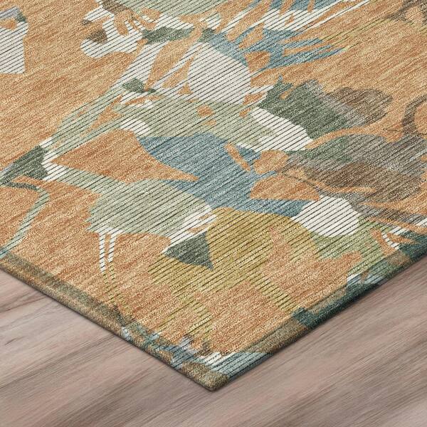 Chantille Machine Washable Indoor/Outdoor Abstract ACN3005 Copper 10 ft. x 14 ft. Area Rug