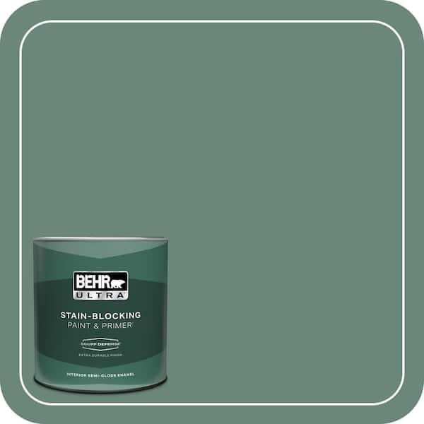 BEHR ULTRA 1 qt. #S420-5 Sycamore Grove Extra Durable Semi-Gloss Enamel Interior Paint & Primer