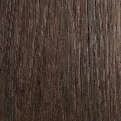 Naturale Magellan Series 1 in. x 5-1/2 in. x 0.5 ft. Spanish Walnut Composite Decking Board Sample with Groove