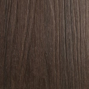 UltraShield Naturale Cortes Series 1 in. x 6 in. x 1 ft. Spanish Walnut Solid Composite Decking Board Sample