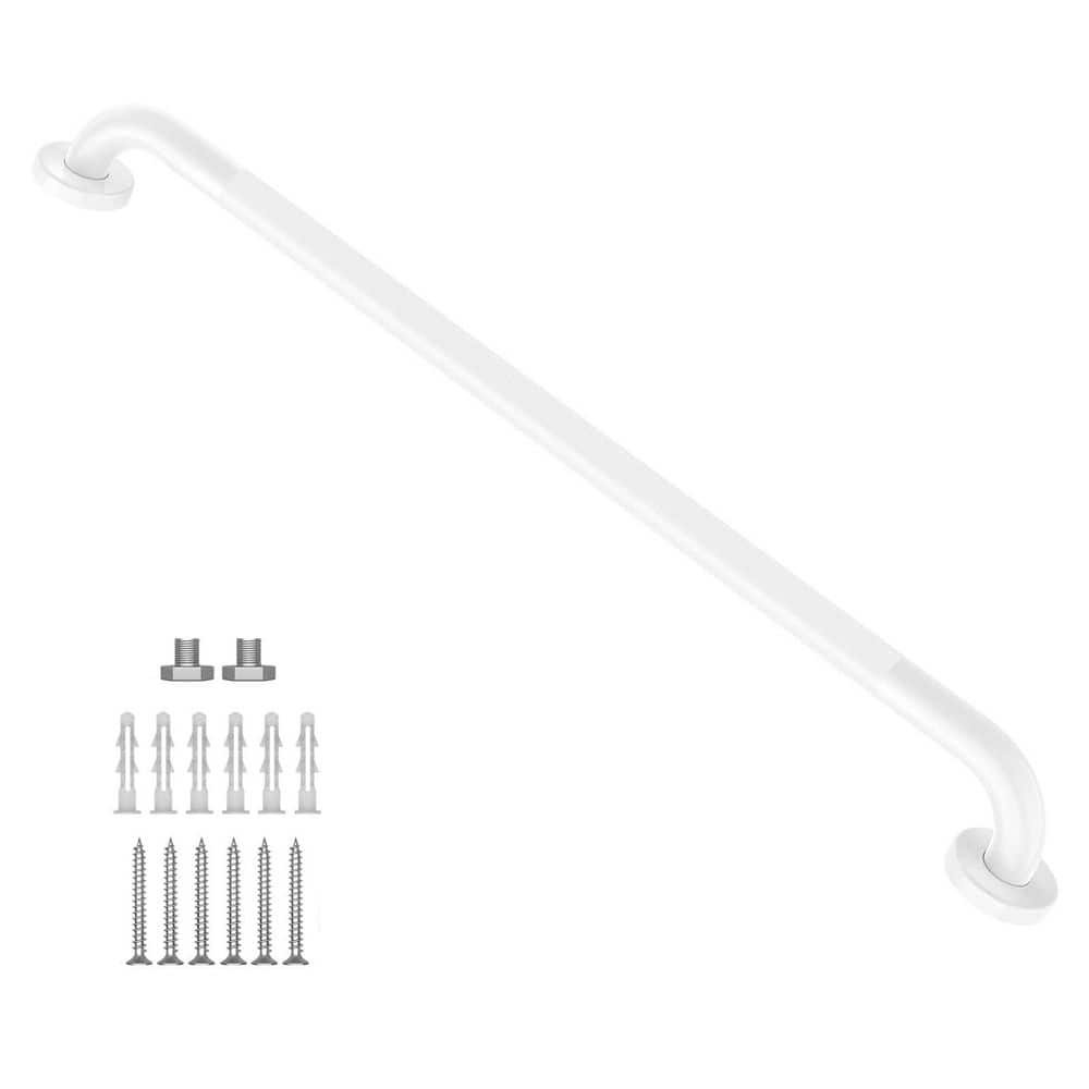 36 Inch White Stainless Steel Shower Grab Bar with Anti-Slip Knurled Grip, Supports up to 500 lbs Pull Force price history on PriceWatchPro