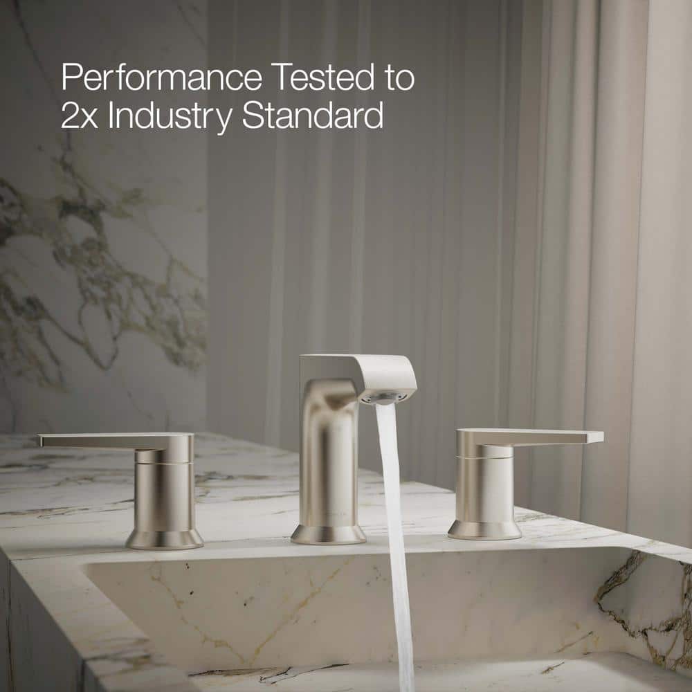 Kohler Hint 4.75" Vibrant Brushed Nickel Widespread Bathroom Faucet