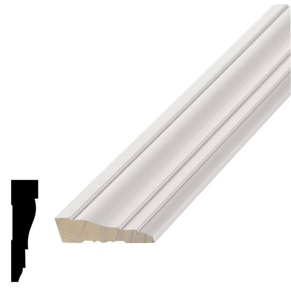 AlexDirect WM 361 84 in. x 11/16 in. x 2-1/2 in. Primed Pine Wood ...