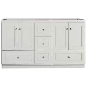 Shaker 60 in. W x 21 in. D x 34.5 in. H Bath Vanity Cabinet without Top in Dewy Morning