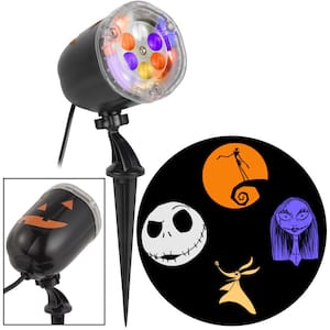 HALLOWEEN LED LIGHTSHOW PROJECTOR WITCHES STROBE MOTION SWIRLING IMAGE LIGHTING 