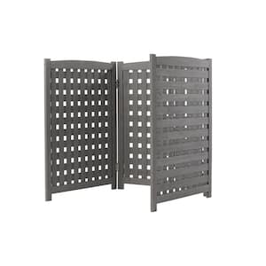 32 in. x 32 in. x 38 in. Air Conditioner Fence Screen Outside, Trash Enclosure, Cedar Privacy Fence Panels Gray