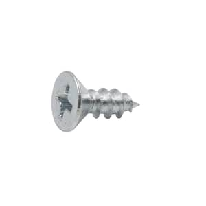 Everbilt #7 X 1/2 In. Phillips Round Head Zinc Plated Wood Screw (8 ...