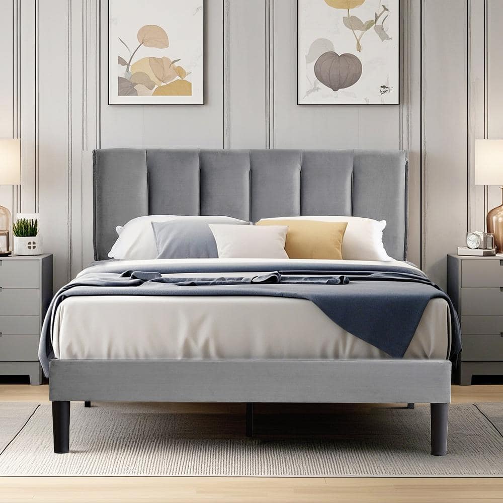 カナレ gray-vecelo-platform-beds-khd-