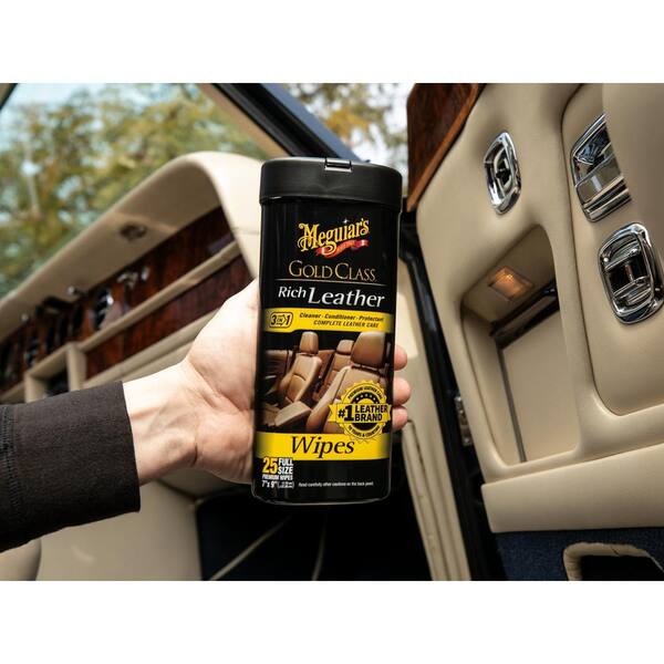 Meguiars Gold Class Leather & Vinyl Cleaner, leather seat cleaner
