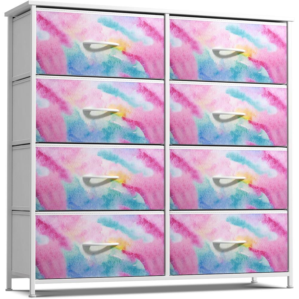 Sorbus Rainbow Sparkle 8-drawer 31.5 in. Wide Dresser without Mirror DRW-CU8-TID5 - The Home Depot Sorbus Rainbow Sparkle 8-drawer 31.5 in. Wide Dresser without Mirror DRW-CU8-TID5 - The Home Depot
