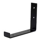 Everbilt 10.25 in. x 7.7 in. Black Dual Track Elegant Shelf Bracket EB ...