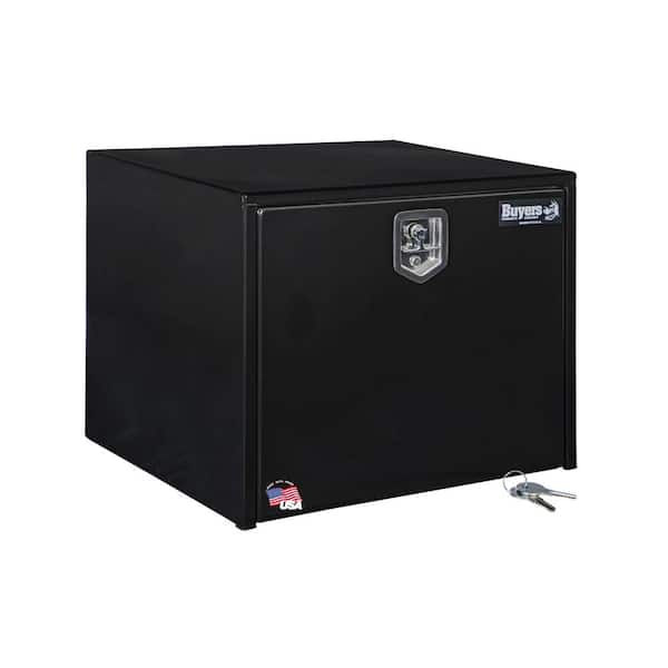 Buyers Products Company 24 in. x 24 in. x 30 in. Gloss Black Steel Underbody Truck Tool Box
