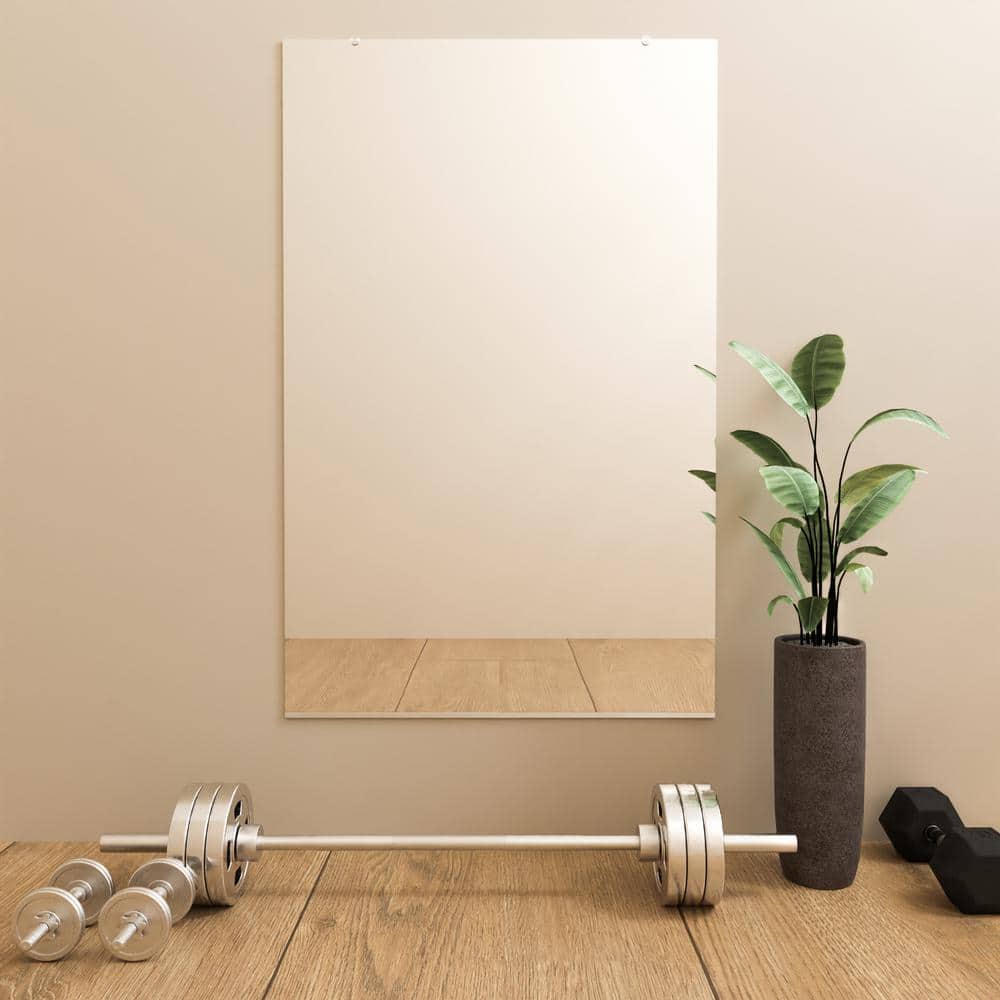Fab Glass and Mirror Custom Cut to Size Mirror Panels - 1/4 Thick Custom Size Frameless Wall Mirrors, Gym and Dance Studio Mirrors, Vanity Mirror 