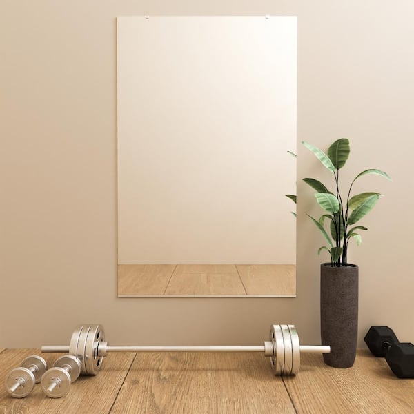 Full Length Body Mirrors for Walls, Acrylic Plexiglass Mirror Wall-Mounted  Frameless Mirror Over The Door Large Long Mirror Home Workout Gym Dance