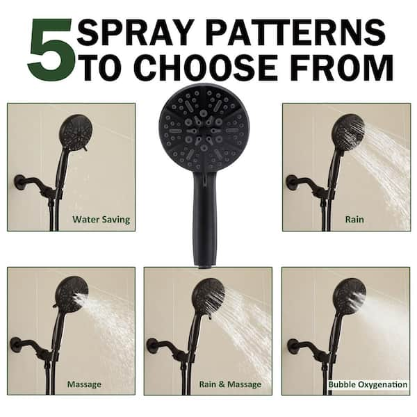 Glacier Bay 5-Spray 4.3 in. Pet Shower Single Handheld Wall Mount