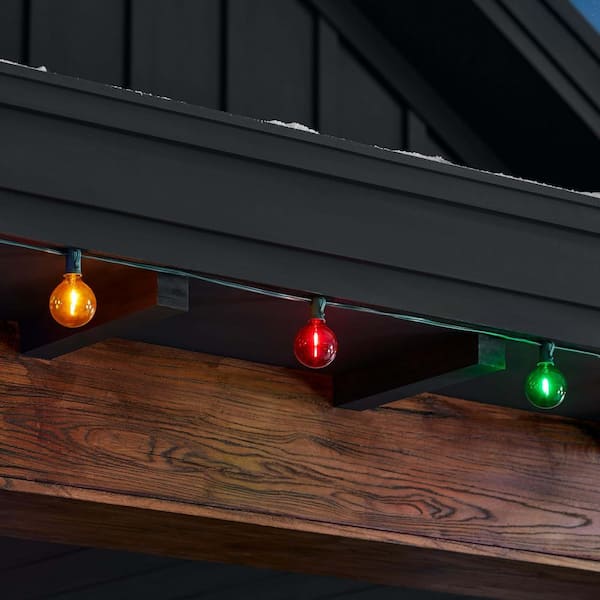 25 Count Multi-Colored G50 LED Steady Lit Super-Bright Lights